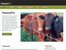 Tablet Screenshot of pasturepro.com
